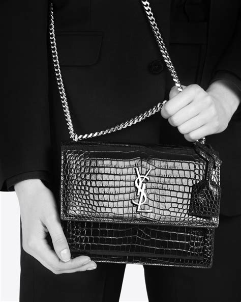 medium sunset bag ysl|ysl sunset bag crocodile.